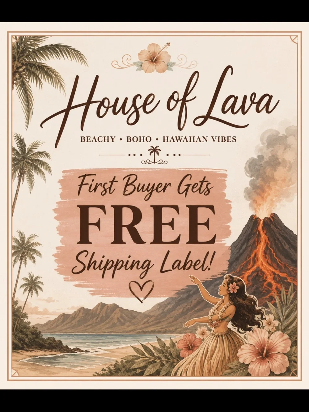 Free Shipping for first buyer